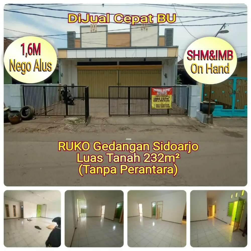 dijual cepaat ruko gedangan