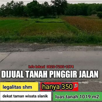 Dijual tanah pribadi murah