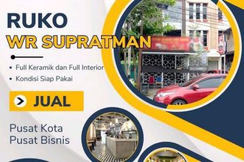Dijual Ruko WR Supratman Full Keramik Full Interior Pontianak Kota