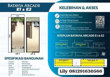Ruko dijual batavia arcade grand Batavia