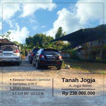 Kawasan Industri Kulonprogo Jogja Cocok Bangun Kos, 238 Jt