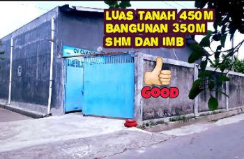 GUDANG LUAS TANAH 450m BANGUNAN 350m DI.SUKOHARJO JAWA TENGAH