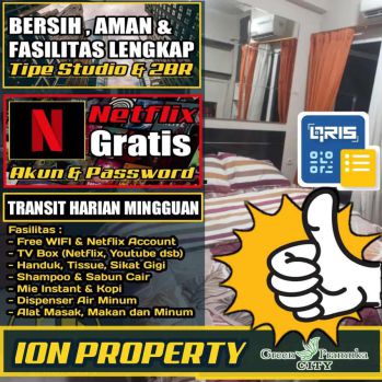 PROMO PAKET MALAM 1KAMAR SEWA APART GREEN PRAMUKA CITY GRAND PRAMUKA