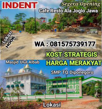 JUAL KOS 8KT+8KM 800JT UNDIP TEMBALANG