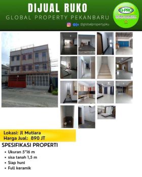 Dijual Ruko Daerah Mutiara 3 Ruko Full Keramik