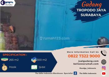 Jual Gudang Tropodo Akses 10 Menit Tol Waru Sidoarjo The Edge