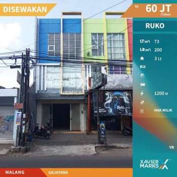 Disewakan Ruko Akses Mudah Di Jalan Utama Gajayana Lowokwaru Malang