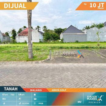 Dijual Tanah Kavling Strategis Di Jalan Utama Araya Golf Malang
