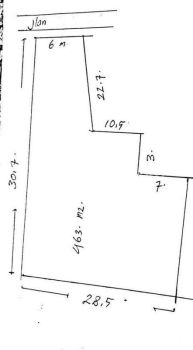 Tanah Luas 465 meter Bonus Rumah di Dekat Pasar Modern Dan Tol BSD