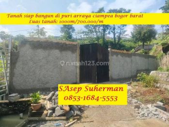 Dijual Murah Tanah Siap Bangun di Puri Arraya Cicadas Ciampea Bgr