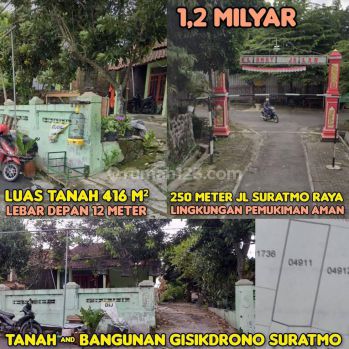 Tanah di Suratmo Semarang Barat, Semarang 416 m²