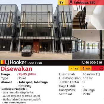 disewakan ruko gandeng tabespot bsd city