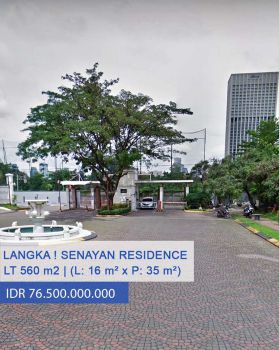Tanah Kavling Langka Di Komplek Elite Senayan Residence Jaksel