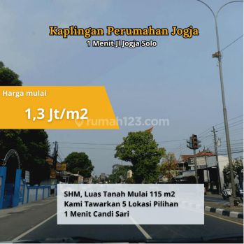 Tanah Jogja SHM di Lpmp Candi Sari Dekat Jl. Raya Jogja Solo