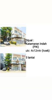 Rumah Dijual Pik Katamaran Indah Uk4x12m2 ,3lt At Jakarta Utara