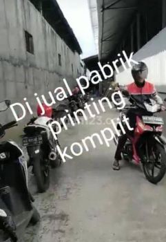 Dijual Pabrik Printing Luas 3145m2 Lokasi Sukoharjo