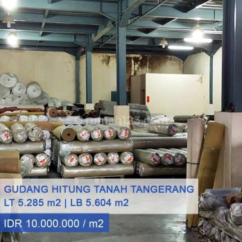 Gudang Hitung Tanah Dijual Di Jl Daan Mogot Jurumudi Tangerang