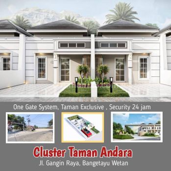 Promo 1 unit rumah cluster Taman Andara semarang