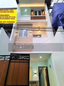 Rumah Baru. Grogol Roxy. 3 Lantai. 3.5x14. Jalan 2 Mobil.indent Custom