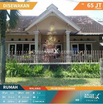 Disewakan Rumah Minimalis Terawat Nyaman di Jln Buah Buahan Sukun