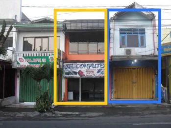 Dijual 2 ruko 2 lantai lokasi ramai strategis mt.haryono dinoyo malang
