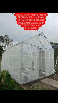 dijual tanah 100m di cisarua puncak udara sejuk parkir luas