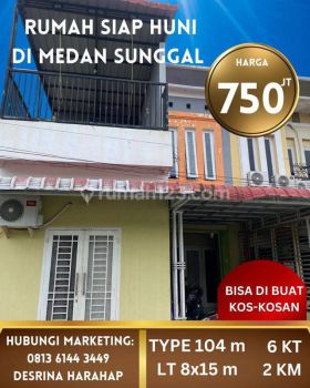RUMAH DI MEDAN SUNGGAL BISA UNTUK KOSAN