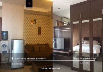 Sewa Apartemen Thamrin Residence High Floor 1BR Full Furnished Tower D