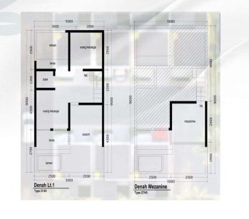 Rumah 400 jutaan di Jatisari Jatiasih Kota Bekasi Konsep Mezzanine SHM