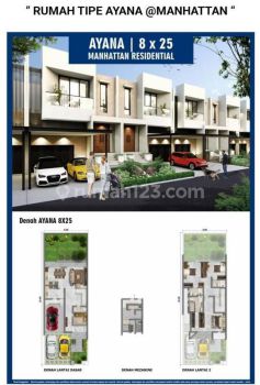 Disewakan Rumah Pik 2 Luas 8x25 Siap Huni