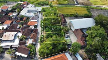 Dijual tanah kavling view sawah di Padonan Canggu
