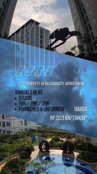 Disewakan Mulai 23jt/Thn 2BR Unfurnish di Bassura City - C127