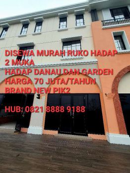 DISEWAKAN CEPAT! TERMURAH RUKO 3 LANTAI HARGA 70JT/THN