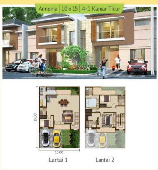 Rumah 10x15 2 Lantai 150m - ATLANTA PIK2 - Dijual Murah - Siap Huni