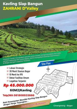 JUAL TANAH KAVLING MURAH DEKAT IPB DRAMAGA