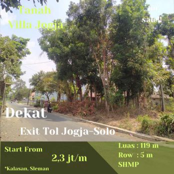 Di Jual Tanah Jogja SHMP dekat LPMP dan Exit Toll Jogja-Solo Kalasan