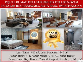 Rumah Full Furnished , Full Renovasi Di Tatar Jingganegara, Kota Baru