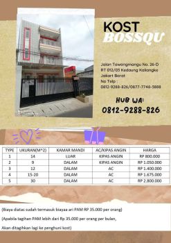 kos kosan bulanan,setara hotel