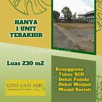 Tanah Dijual di Jogja Gito Gati Tepi Jalan Aspal 6 M