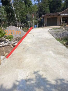 Di jual tnh luas 221m ld 16m lok minggir 2 sendangagung hrg 1,2jt nego