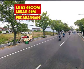PEKARANGAN DI JL JOGJA-SOLO KM 12 LT 4800m² LD 48m STRATEGIS BANGET