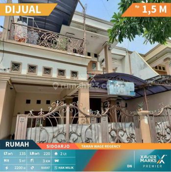 L015 Rumah Terawat 2 Lantai di Taman Wage Regency Sidoarjo