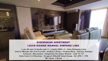 Apartemen 1 BR Warhol Louis Kienne Simpanglima