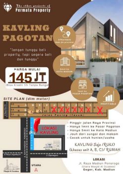 TANAH KAVLING PAGOTAN MADIUN DEPAN MASJID SCADEW