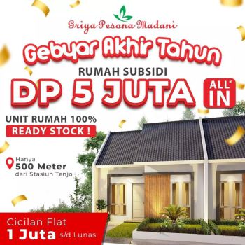 Rumah Siap Huni 5 Jt All In Lokasi Strategis Bebas Banjir