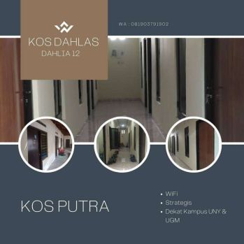 Kos Putra dekat Kampus UNY & UGM