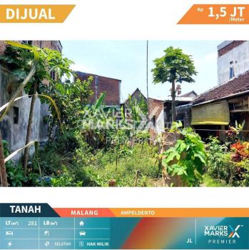 L006 Tanah Kavling Siap Bangun di Ampeldento Pakis Malang