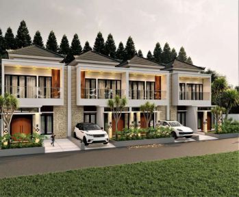 Rumah cluster pinggir jalan akses 2 mobil di Sukmajaya Depok