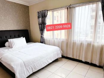 Disewakan HARIAN apartemen type 3 kmr, lokasi strategis & free wifi