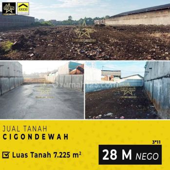 Jual Cepat Tanah Cigondewah 7225 M2
